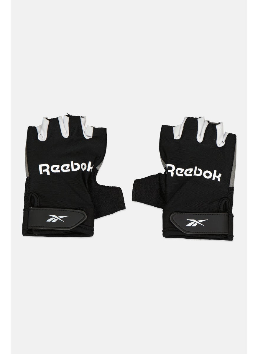 Reebok Men Brand Logo Fitness Gloves, Black  - Image 1
