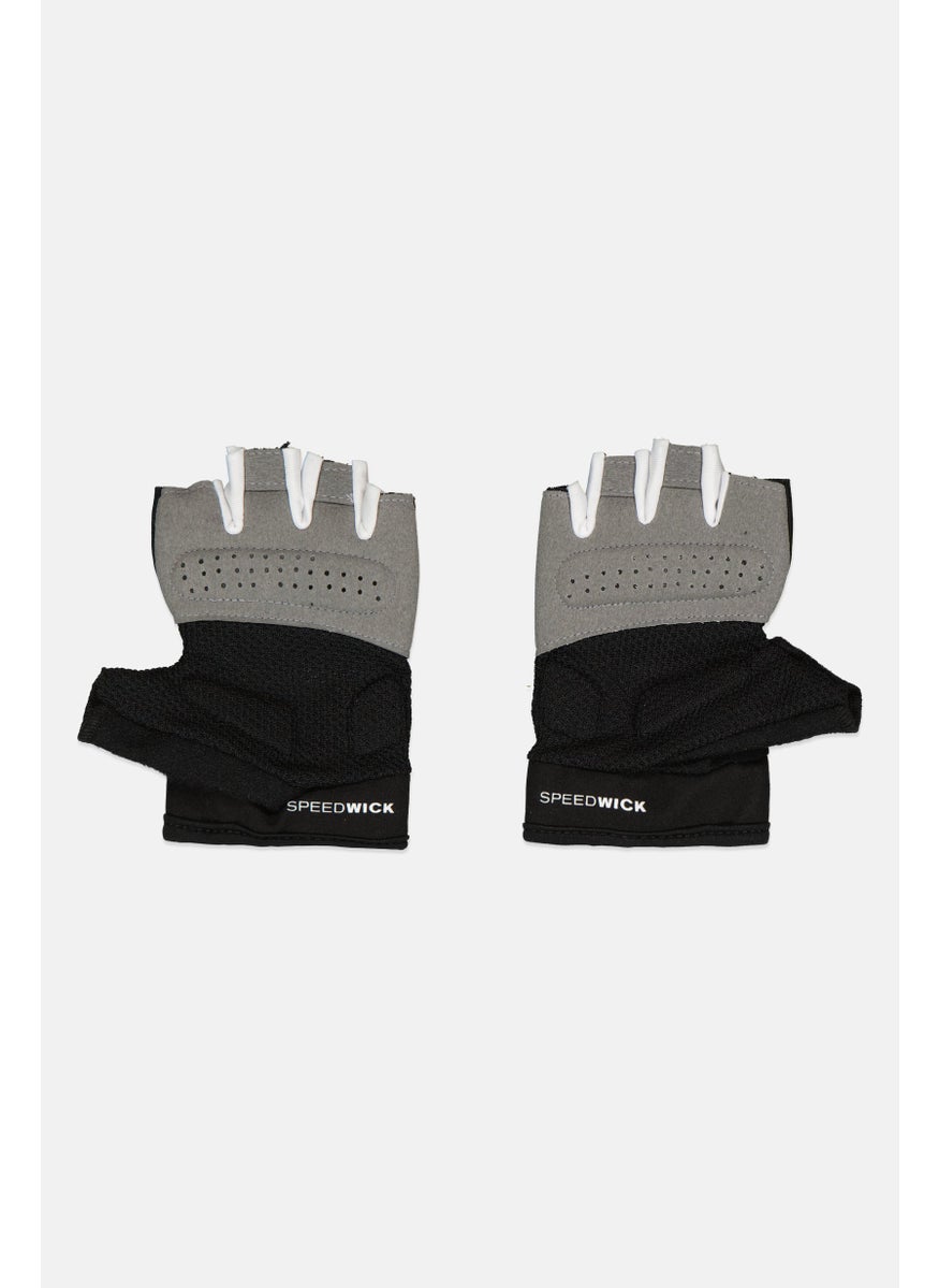 Reebok Men Brand Logo Fitness Gloves, Black  - Image 2
