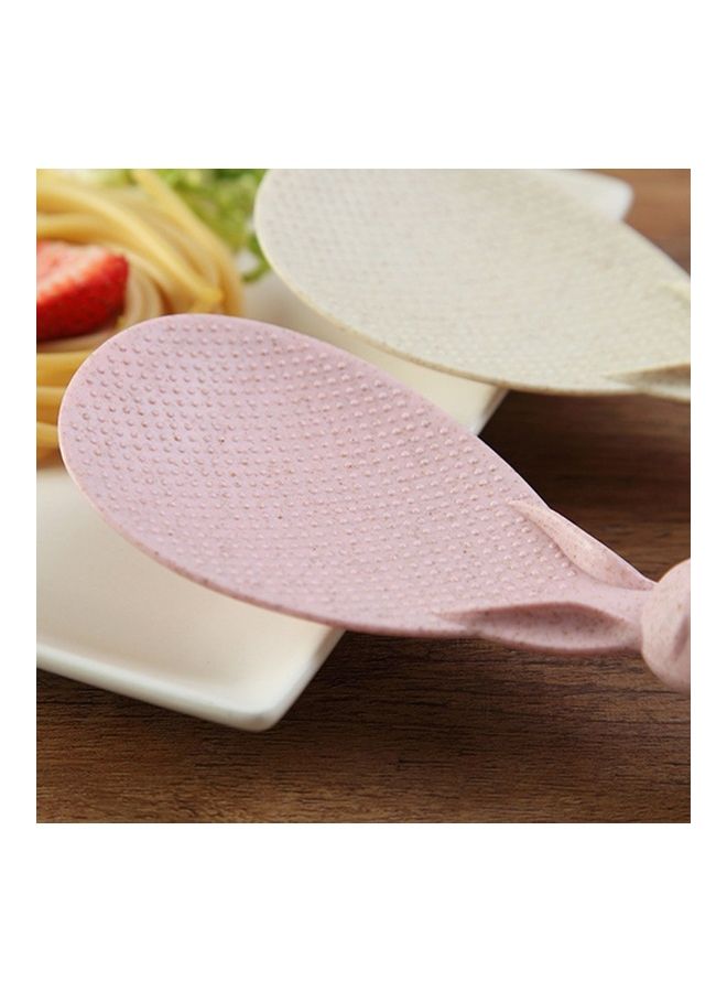 NIBEMINENT Cute Rabbit Shape Non Stick Rice Paddle Spoon Pink - Image 3