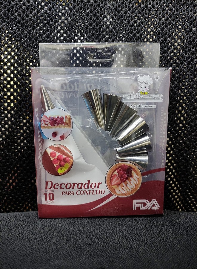 Cake Decor 10 Pcs Decorador Nozzle Set Pastry Tips Cupcake Cake Decorating Nozzle - Image 3