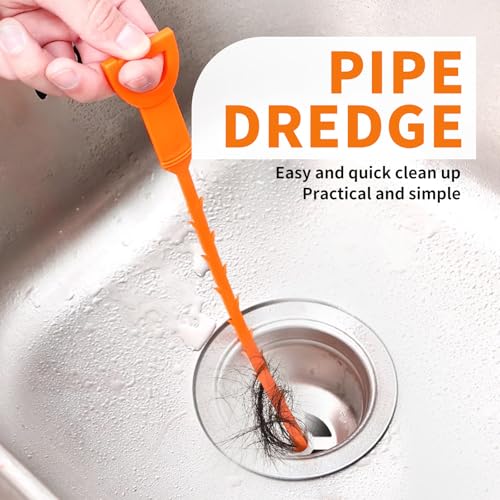 AsonTao Drain Snake Drain Clog Remover Tool 4 Pack 20 Inch Flexible Hair Removal for Sink Shower Tub and Toilet with Grip Handle Easy Use Kitchen Bathroom Pipe Cleaner- AsonTao - Image 2