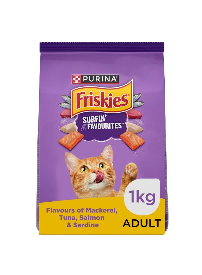 Purina Friskies طعام جاف للقطط البالغة المفضلة في ركوب الأمواج - Image 1