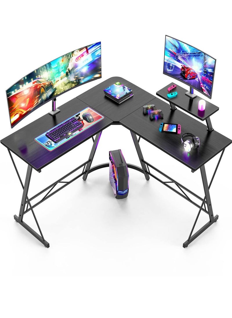 CHOIWIN - Computer Desk,L-Shaped Desk Large Corner Desk, Home Gaming Desk,Writing Studying PC Laptop Workstation Table for Home Office Bedroom - Image 1