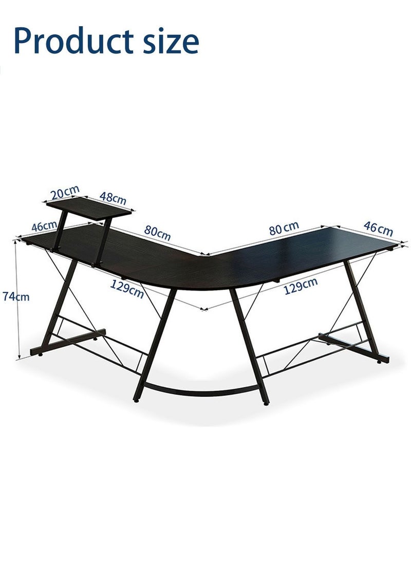 CHOIWIN - Computer Desk,L-Shaped Desk Large Corner Desk, Home Gaming Desk,Writing Studying PC Laptop Workstation Table for Home Office Bedroom - Image 1