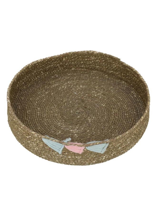 Alsaif Wicker Basket 5.5 Cm Olive Green Triangle  - Image 2