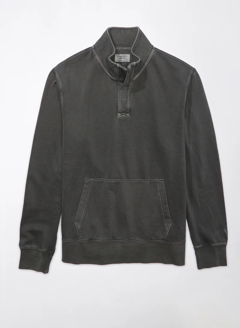 امريكان ايجل Quarter-Snap Mockneck Sweatshirt