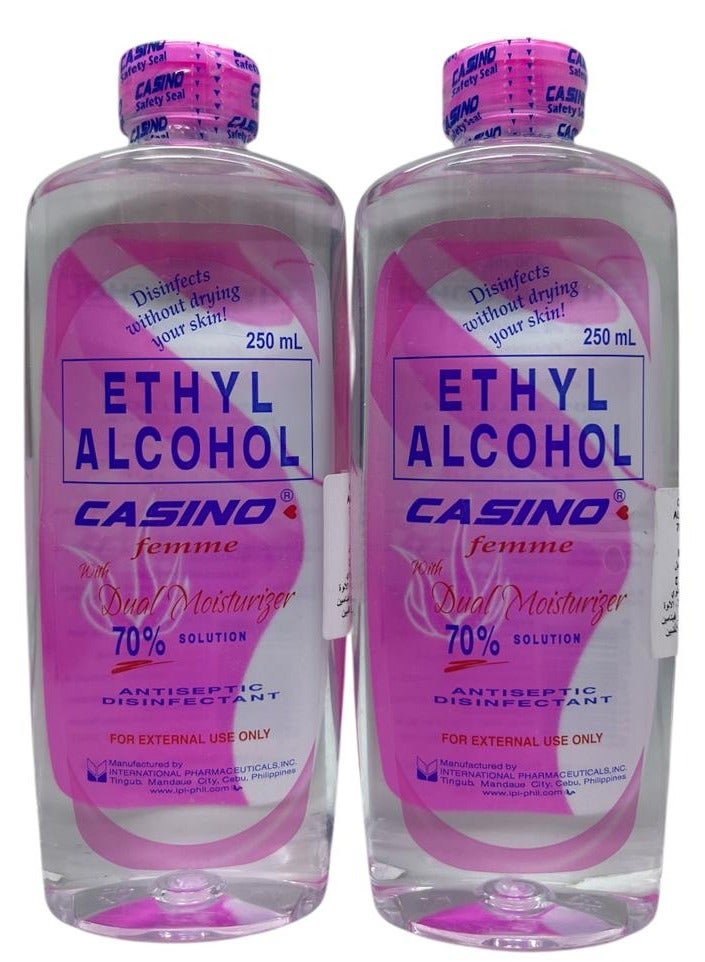 Casino ETHYL ALCOHOL CASINO FEMME DUAL MOISTURIZER 250ml X 2 - Image 1