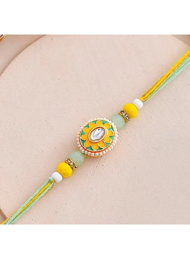 فويلا راخي مطرز باللؤلؤ الصناعي