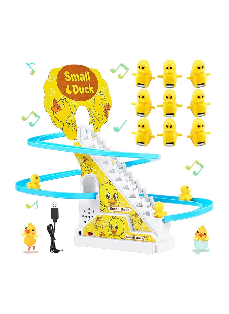 Cool Baby - Electric Penguins Stair Climb Track Toy Helps Color Recognition Multicolored For 3+ Years Kids - Image 1