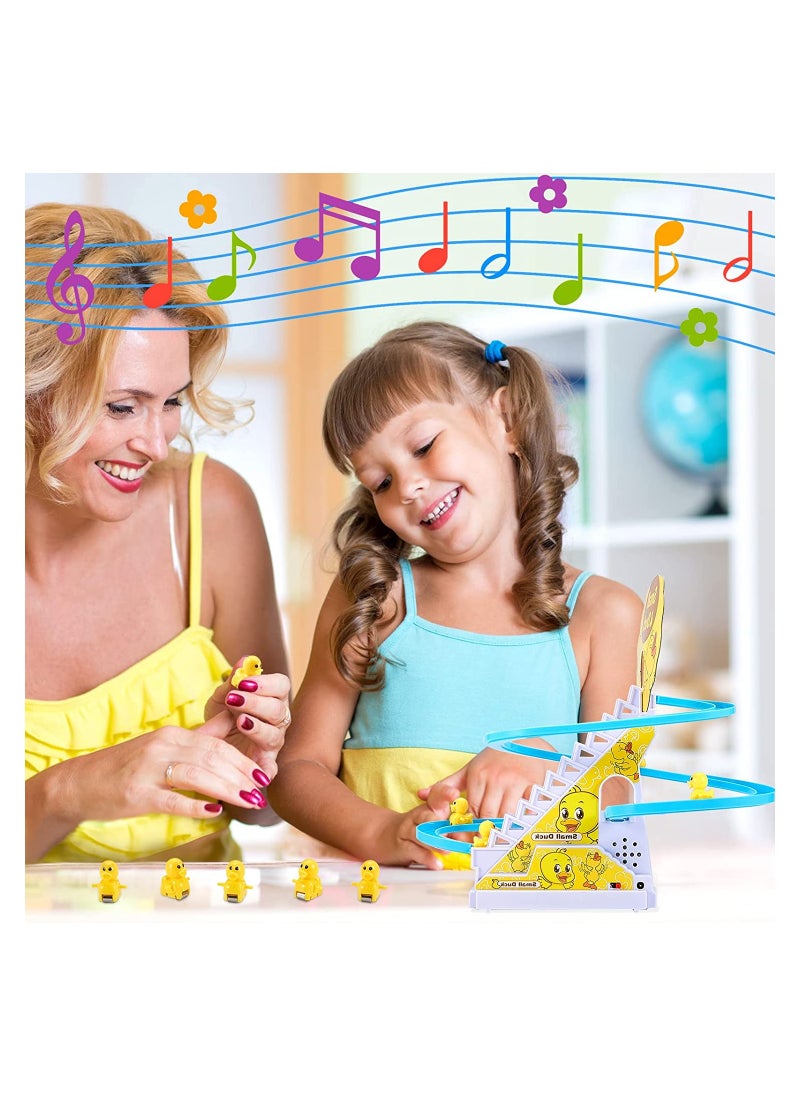 Cool Baby - Electric Penguins Stair Climb Track Toy Helps Color Recognition Multicolored For 3+ Years Kids - Image 1