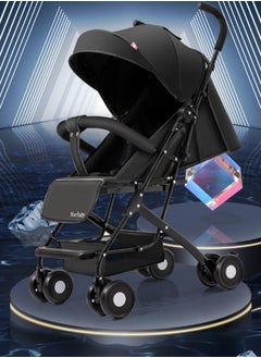 HaveDream Baby Stroller, Uv Protection Ultra-Light, Portable, Foldable, Can Sit Or Lie Down, Baby Stroller With Umbrella (Black)  - Image 1