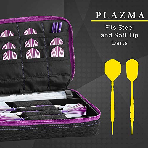 Casemaster by GLD Products Plazma Dart Case Black with Amethyst Zipper, Amethyst Trim - Image 5