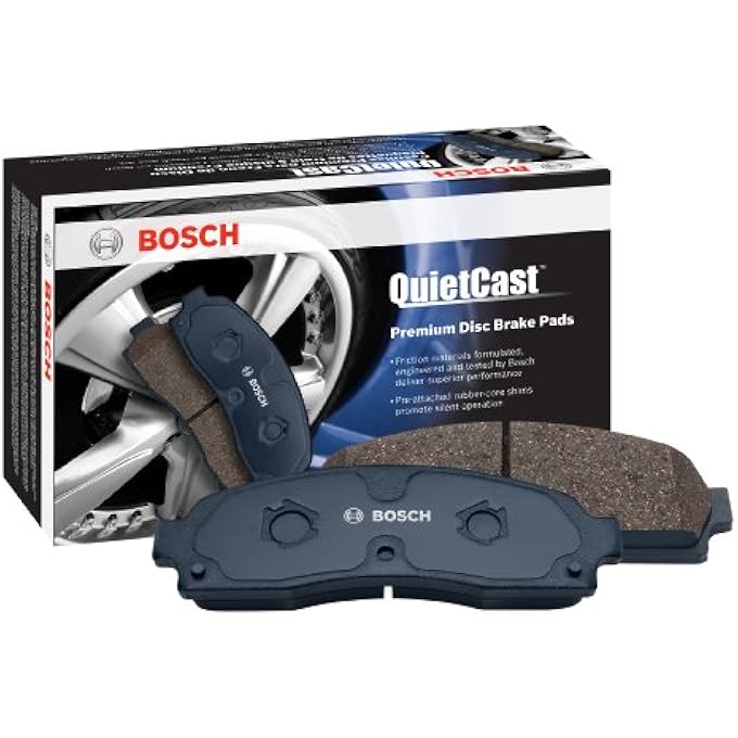 مجموعة وسادات فرامل قرصية شبه معدنية فاخرة BOSCH BP1429 QuietCast متوافقة مع Select BMW X5 X6 FRONT