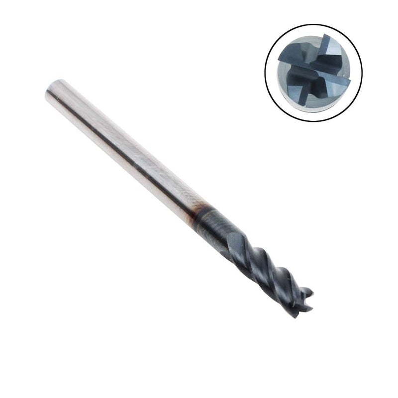 AUTOTOOLHOME 1/8" Carbide Square End Mill for Micro Grain Carbide Milling Cutter for Alloy Steel Hardened Steels 4 Flutes HRC50 (1, 1/8 in) - Image 4