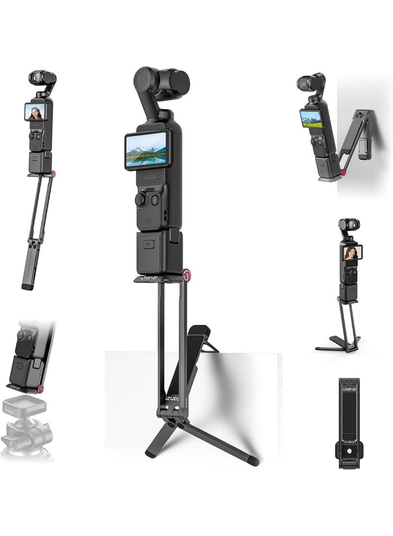 ULANZI MA66 Camera Tripod Compatible with DJI OSMO Pocket 3/Pocket 4,Quick Release Camera Stand with 1/4 Mount,Uka & Arca-Swiss Magnetic Foldable Selfie Stick,Mantis Hook Stand for Desktop Video Live - Image 1