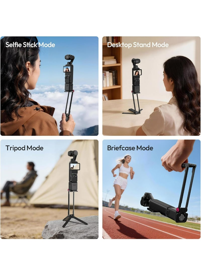 ULANZI MA66 Camera Tripod Compatible with DJI OSMO Pocket 3/Pocket 4,Quick Release Camera Stand with 1/4 Mount,Uka & Arca-Swiss Magnetic Foldable Selfie Stick,Mantis Hook Stand for Desktop Video Live - Image 5