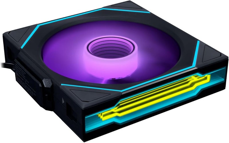 ليان لي مروحة ليان لي UNI Fan SL-Infinity Wireless - 120 حزمة فردية - تحكم بإشارة لاسلكية 2.4 جيجاهرتز - مروحة ARGB - مرآة مزدوجة اللانهاية - ضوضاء منخفضة - لا تتضمن وحدة تحكم ومطلوبة - أسود (12SLIN1W1B) - Image 1