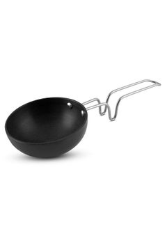 Nirlon NIRLON Hard Anodised Tadka Pan/Vagariya with Handle/Gas StoveTop Compatible, Size 10 CM  - Image 1