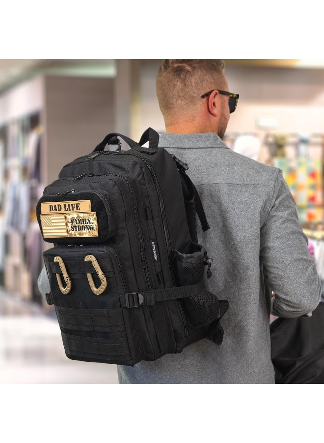 ActiveDoodie Dad Gear - Dad Diaper Bag for Men with Waterproof Changing Pad, Removable Dad Life Patches, Insulated Bottle Holders, Black - Image 3