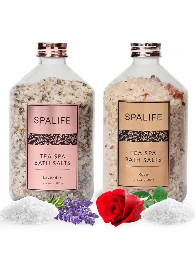 Tea Spa Petalinfused Effervescent Mineral Bath Saltslavender & Rose 2Pack 17.6 Oz. Ea For Relaxing Aromatherapy And Soothing Soaks - pzsku/ZF662315FF500B9B84714Z/45/_/1707974566/49b023f4-dad2-4074-a731-8cbdbdc2b590