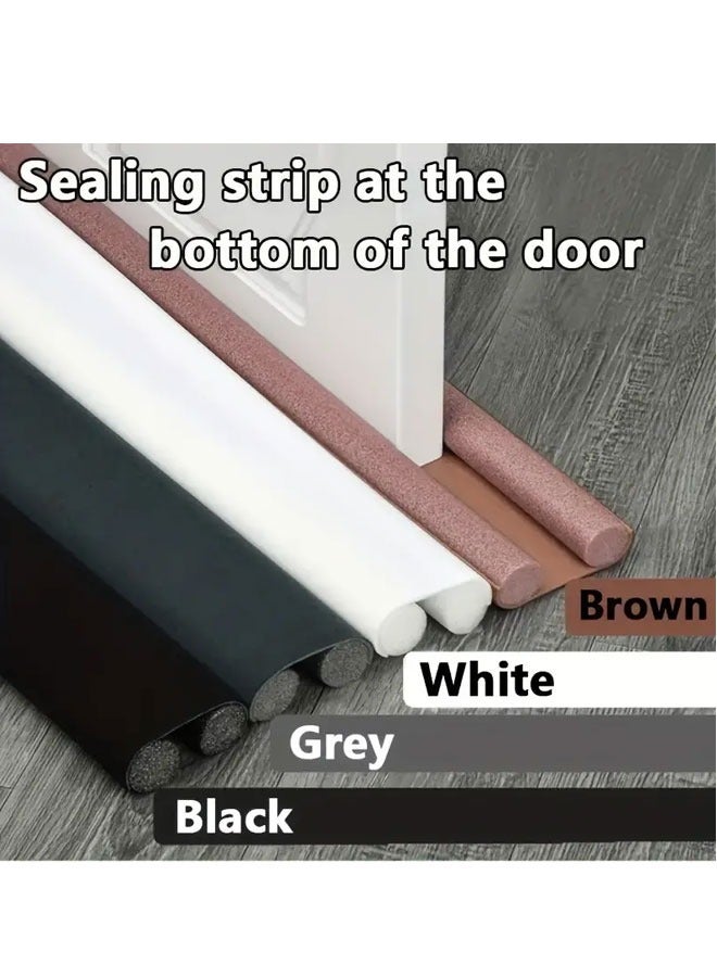 Door Seam And Bottom Sealing Strip Windproof And Insect-proof Silent Door Seam Sealing Strip Door And Window Sound Insulation Sealing Strip Self-adhesive Cuttable Foam Sealing Strip Home Decor Grey - Image 5