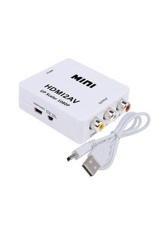 HDMI إلى AV (أبيض)