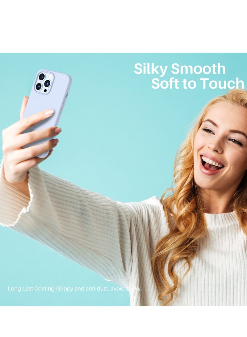 BORTONY iPhone 14 Pro Max Case 6.7 inch Slim Liquid Silicone 3 Layers Full Covered Soft Gel Rubber Case Cover - Image 4