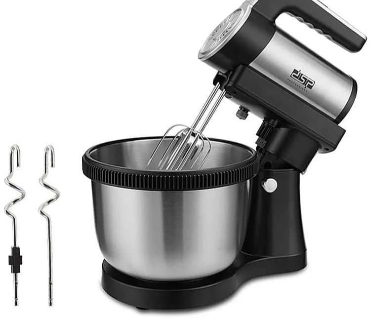 DSB Stainless steel dough mixer with two mixing paddles and dough hooks KM3058 - Image 3