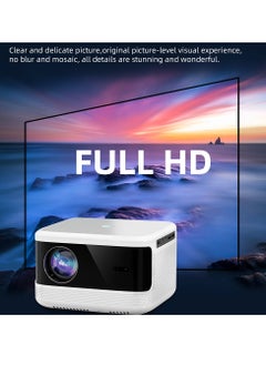 Mi VAZA Portable Projector, 1080p 4k Home Theater Video Projector, USB Mini Outdoor Movie Projector, Led Video Smart Home Theater Projectors For Home Office, (1pc, White 2)  - Image 2