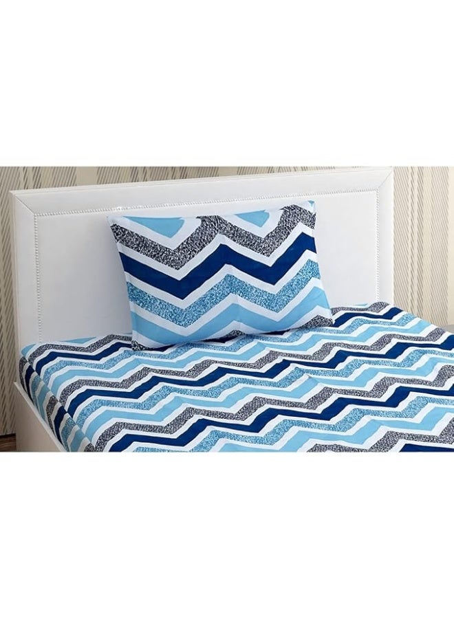 Urban Magic Urban Magic 130 TC Microfiber  Printed Flat Bedsheet  - Image 3