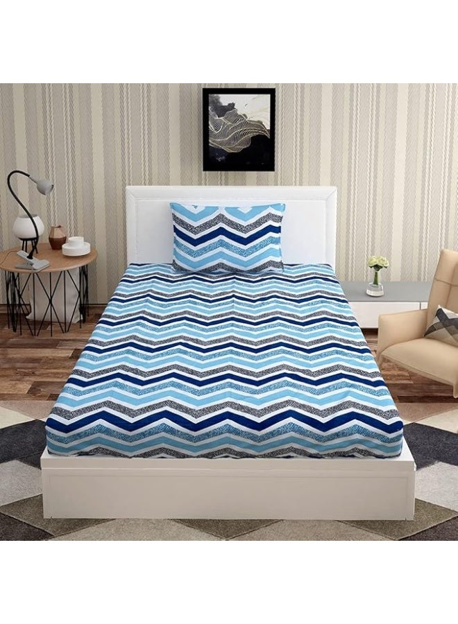 Urban Magic Urban Magic 130 TC Microfiber  Printed Flat Bedsheet  - Image 2