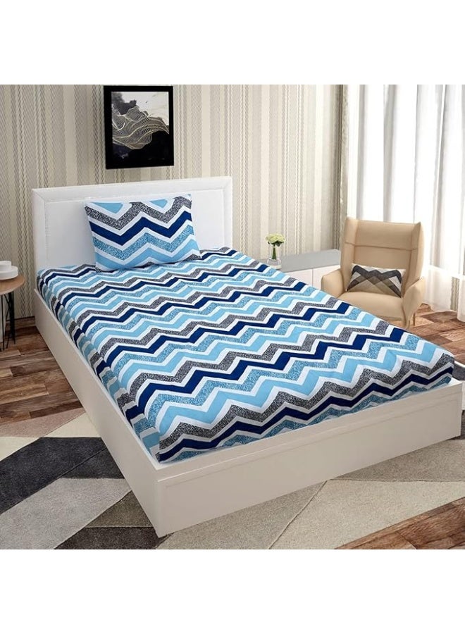 Urban Magic Urban Magic 130 TC Microfiber  Printed Flat Bedsheet  - Image 1