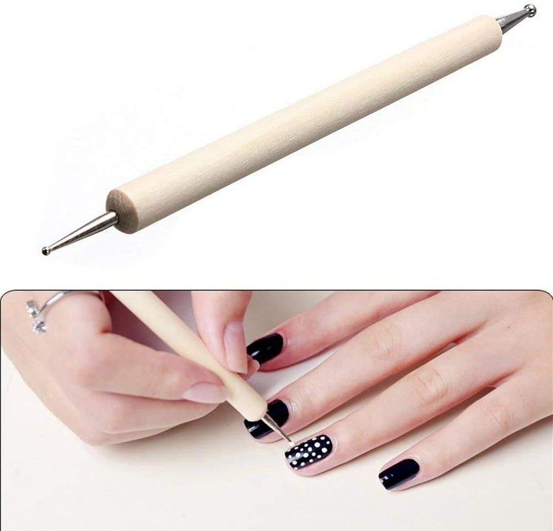 Oytra 5 Piece Wooden Dotting Tool Set Embossing Stylus for Mandala Clay Pottery Ceramic Nail Art and Polymer Clay - Image 4