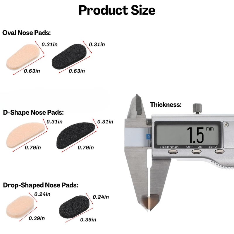 Flavizo 48 Pairs Adhesive Nose Pads for Eyeglasses, Comfortable Spectacle Cushion, Anti Slip Specs Pad for Glasses Frames, Suitable for Men and Women - Image 2