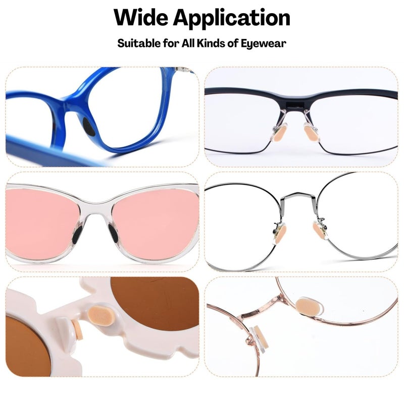 Flavizo 48 Pairs Adhesive Nose Pads for Eyeglasses, Comfortable Spectacle Cushion, Anti Slip Specs Pad for Glasses Frames, Suitable for Men and Women - Image 5