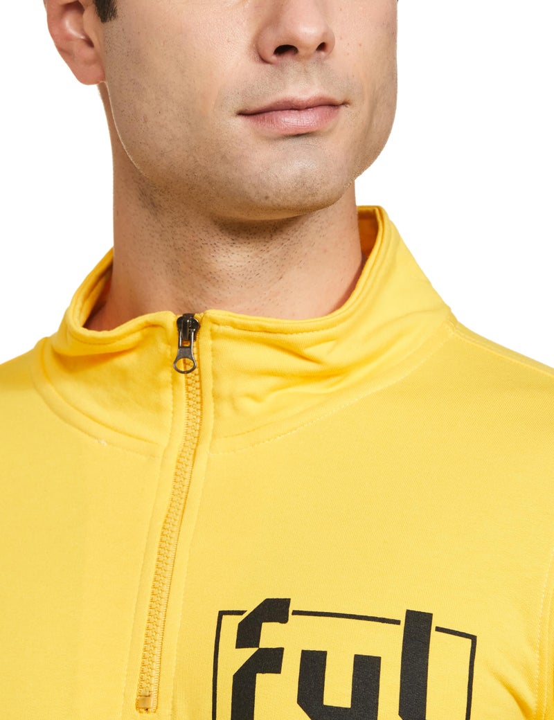 FYLTR Men's Casual Stand Collar Jacket With Half Zip Branding | Full Sleeve | Casual Winterwear For Men - Image 3