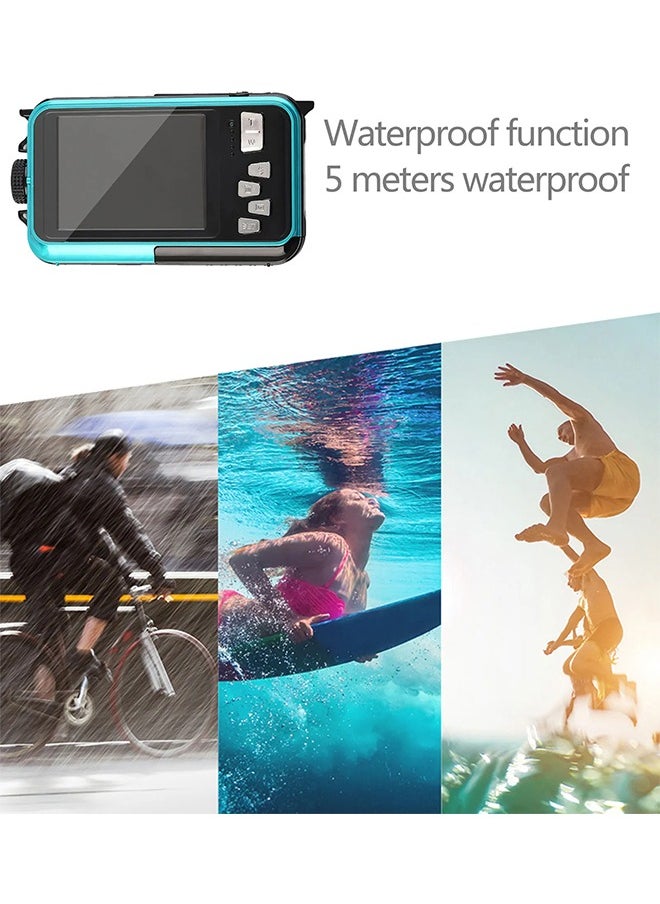 Generic Underwater Camera,Dual Screens, Full HD 48MP Digital Camera, LCD Displays, Selfie 16X Waterproof Video Recorder Camera for Snorkeling Camping Travel  - Image 3