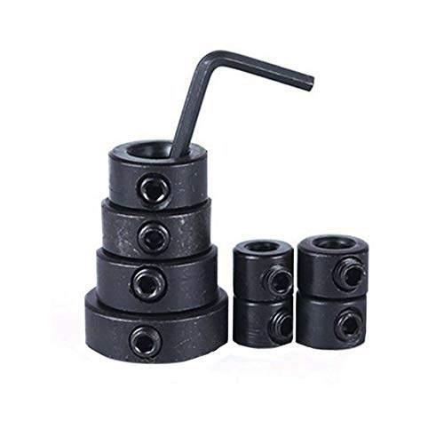 Wixine 1Set Countersink Drill Bit Set Adjustable Depth Stop Collar Woodworking Drilling - Image 1