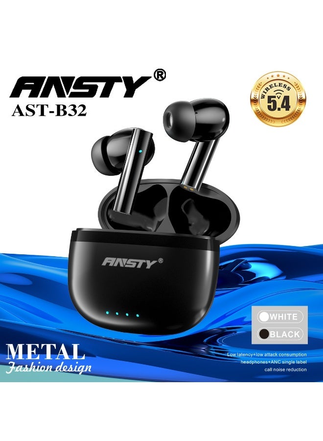 ANSTY AST-B32 Premium Metal Design Wireless Earbuds - Image 3