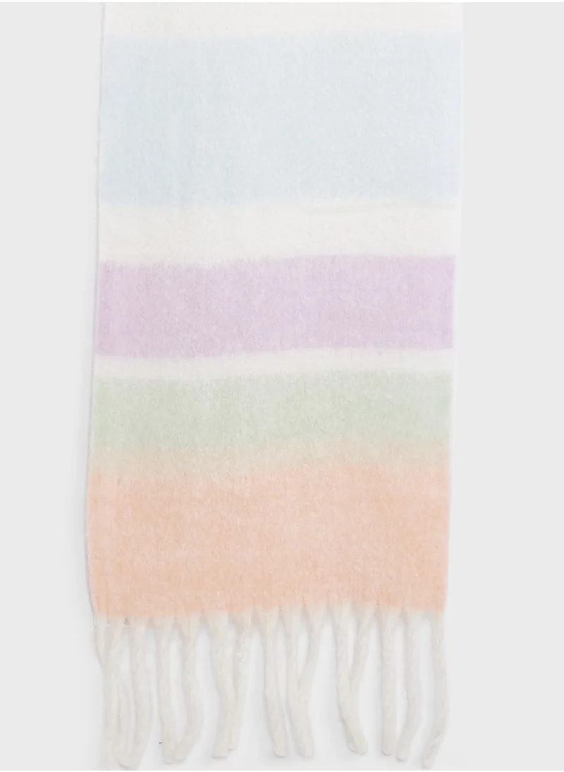 ONLY Onltess Life Stripe Scarf