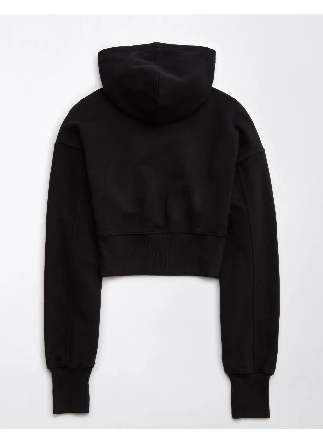 Aerie Offline By Throw-Back Cropped Sweatshirt