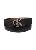 CALVIN KLEIN Black/CK Cognac/Antique Silver