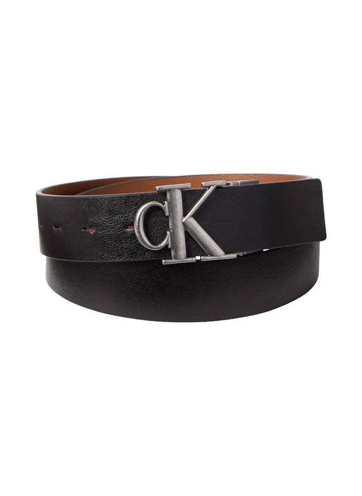 CALVIN KLEIN Logo Hole Allocated Belt