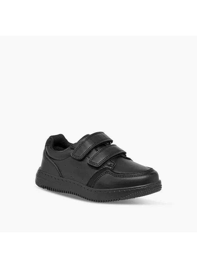 ال بي ال من شو اكسبرس Boys Panelled School Shoes with Hook and Loop Closure