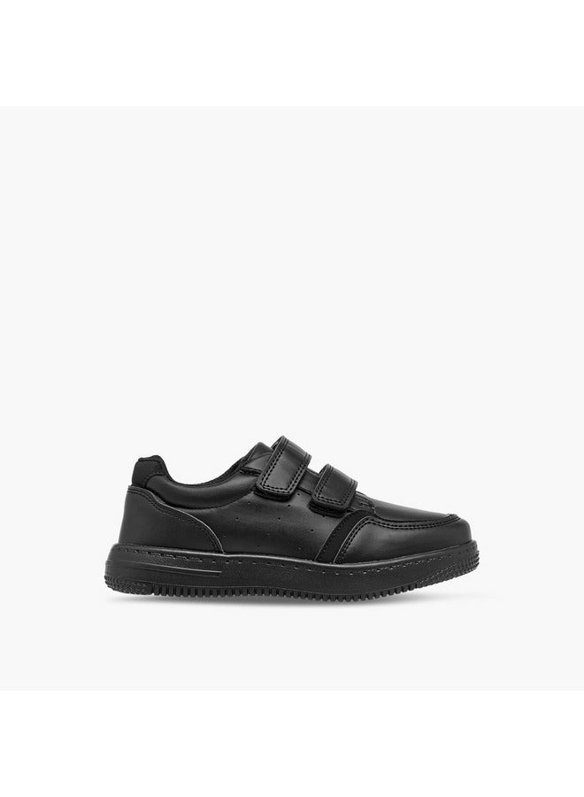 LBL by Shoexpress Boys Panelled School Shoes with Hook and Loop Closure  - Image 3