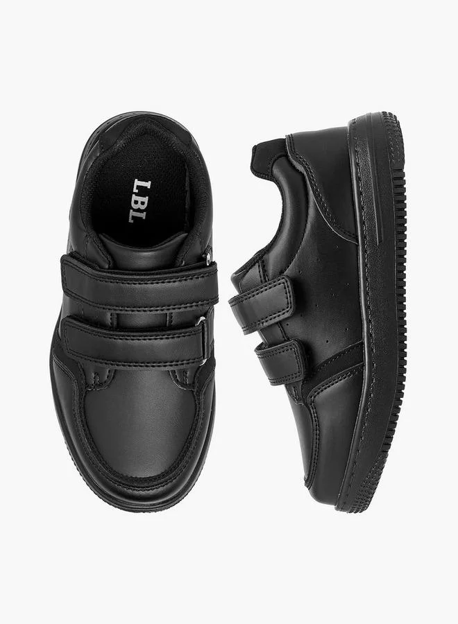LBL by Shoexpress Boys Panelled School Shoes with Hook and Loop Closure