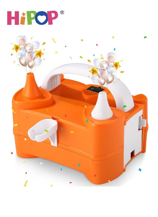HIPOP 400W Electric Balloon Inflator, Electric Balloon Pump Inflator with Double Nozzle for Birthday Balloons Wedding and Party Decoration  - Image 1