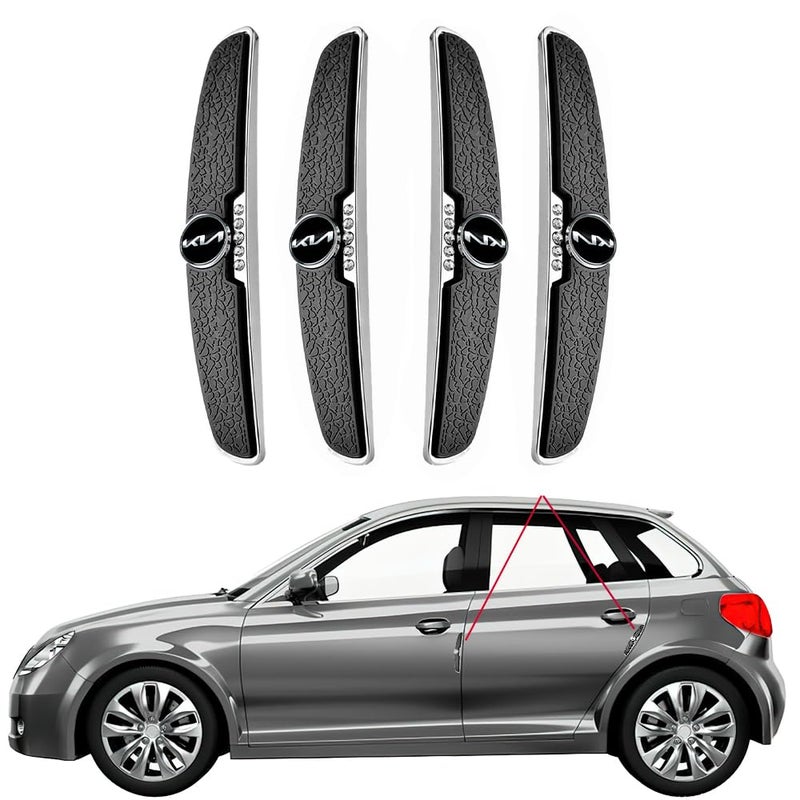 Pivdo All New Car Door Edge and Handle Protector Rubber Guard Accessories for Scratch Protection, Exterior Corner Guards for Seltos, Sonet, Carens, Carnival, EV6, EV9, Clavis - Image 1