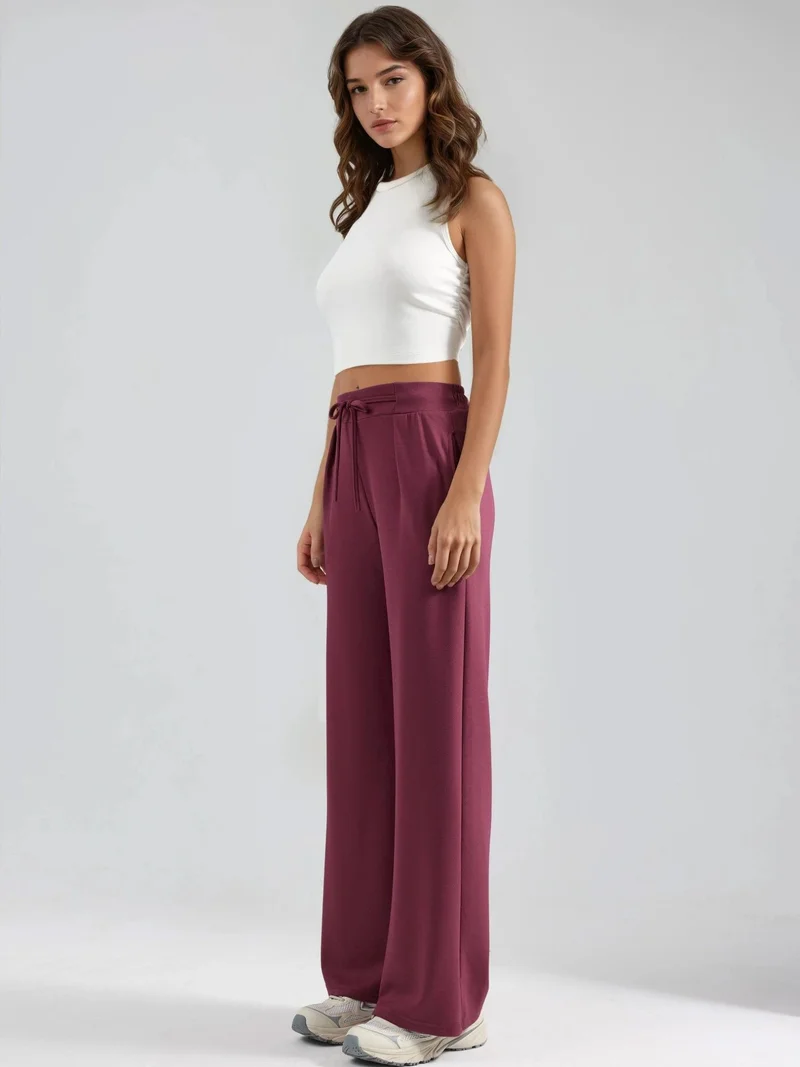 هيكاب بنطلون بالازو مطوي بلمسة مودال من مجموعة بيرسان