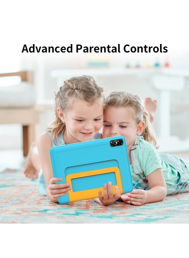 PRITOM All-New Tablet Android 15, 10'' Kids Tablet, Parental Control, 64GB, 1TB Expandable Tablets for Kids, Children, WiFi6, Educational, Games, Kids Software Pre-Installed, with EVA Case, Blue - Image 3